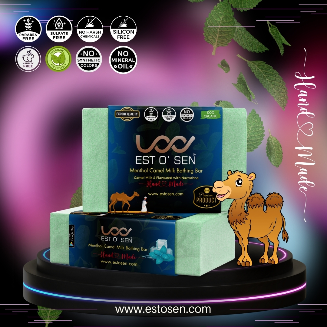 Estosen Menthol Camel Milk Hand made Premium Soap
