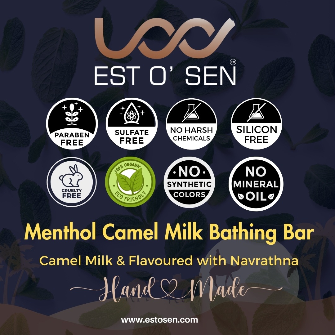 Estosen Menthol Camel Milk Hand made Premium Soap