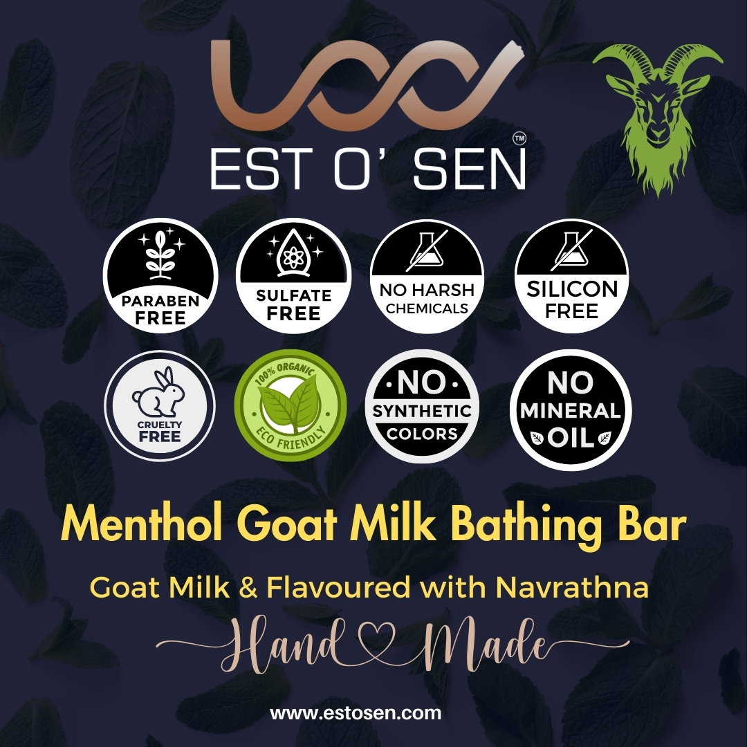 Estosen Menthol Goat Milk  Hand made Premium Soap