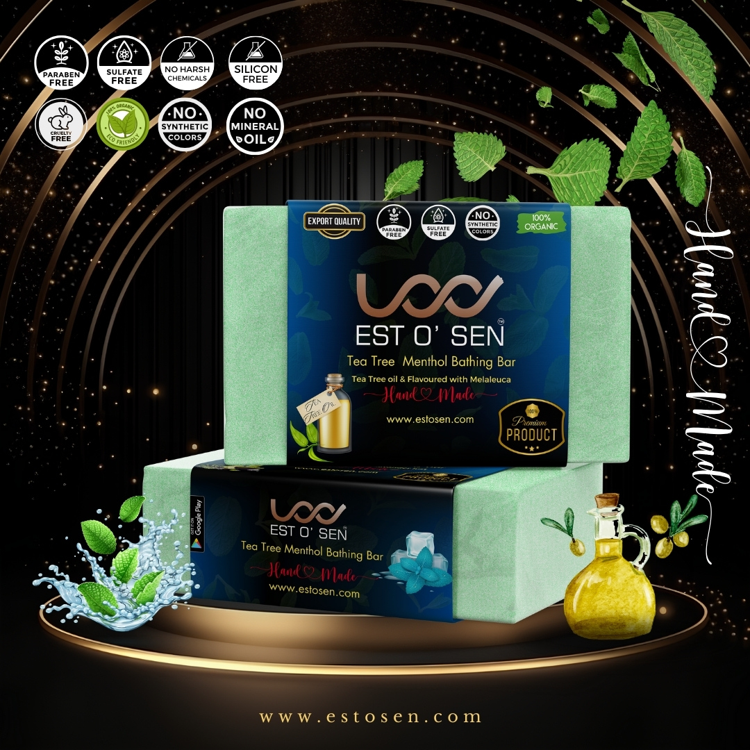 Estosen Tea Tree oil Menthol Premium hand-made soap